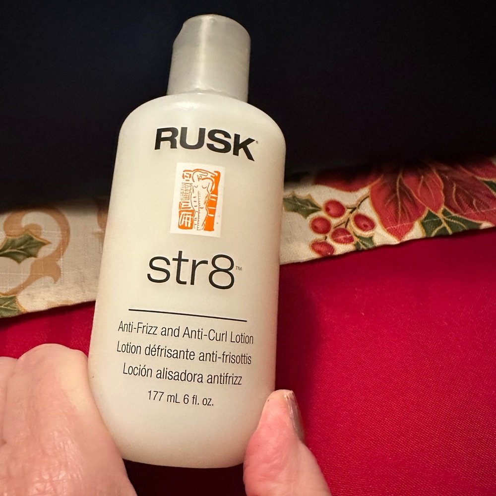 Rusk new str8 straight hair cream anti frizz